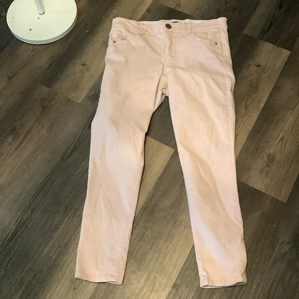 Democracy Absolution skinny shaping jeans in‎ blush pink.